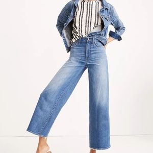 Madewell Wide Leg Cropped Jeans